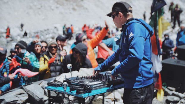 The iconic Paul Oakenfold just played a gig at a Mount Everest base-camp! The iconic Paul Oakenfold just played a gig at a Mount Everest base-camp!