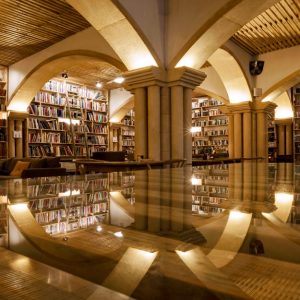 A hall in the book hotel in Portugal