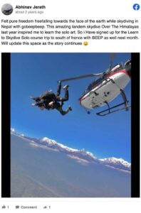 Gobeepbeep review Abhinav Nepal Skydiving Over The Himalayas (1)