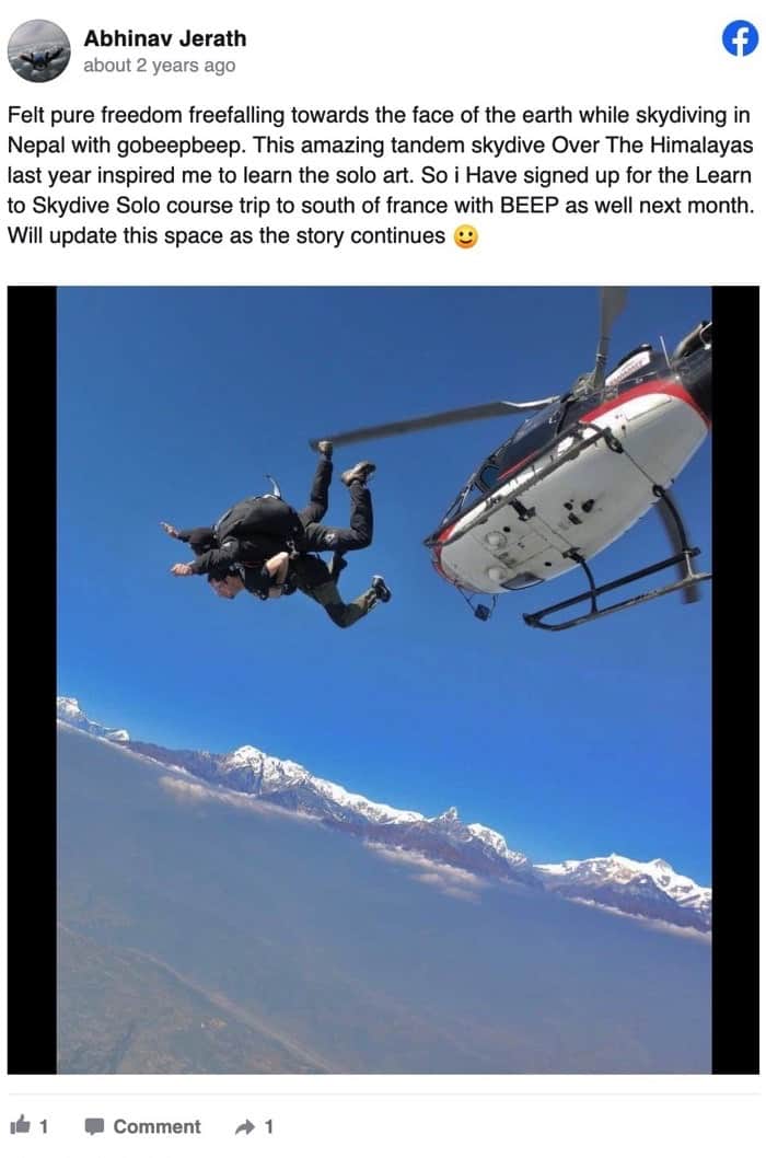 Gobeepbeep review Abhinav Nepal Skydiving Over The Himalayas (1)