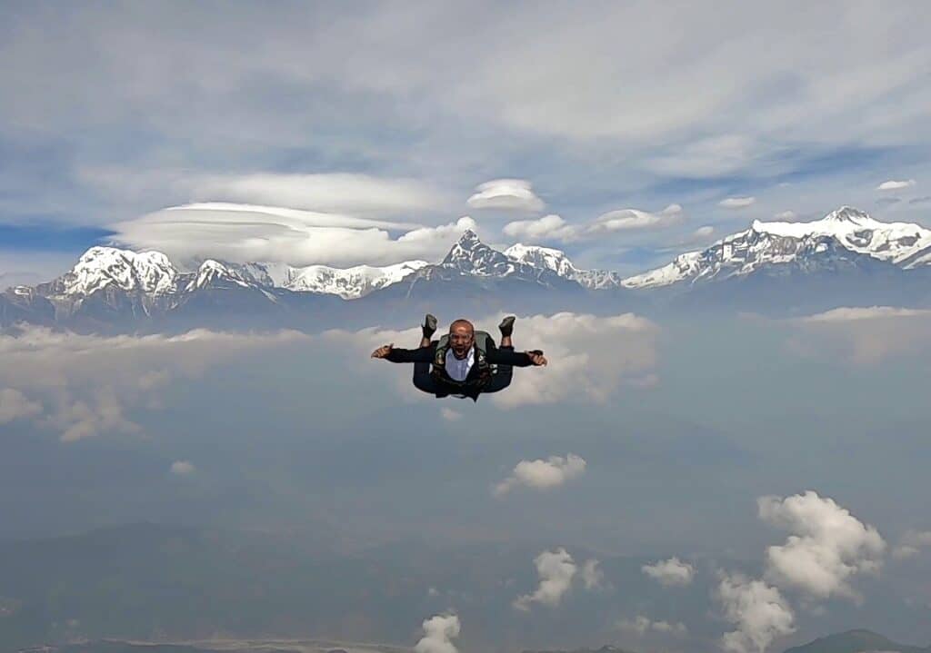 Harry aka Mister Beep Nepal Skydive Himalayas